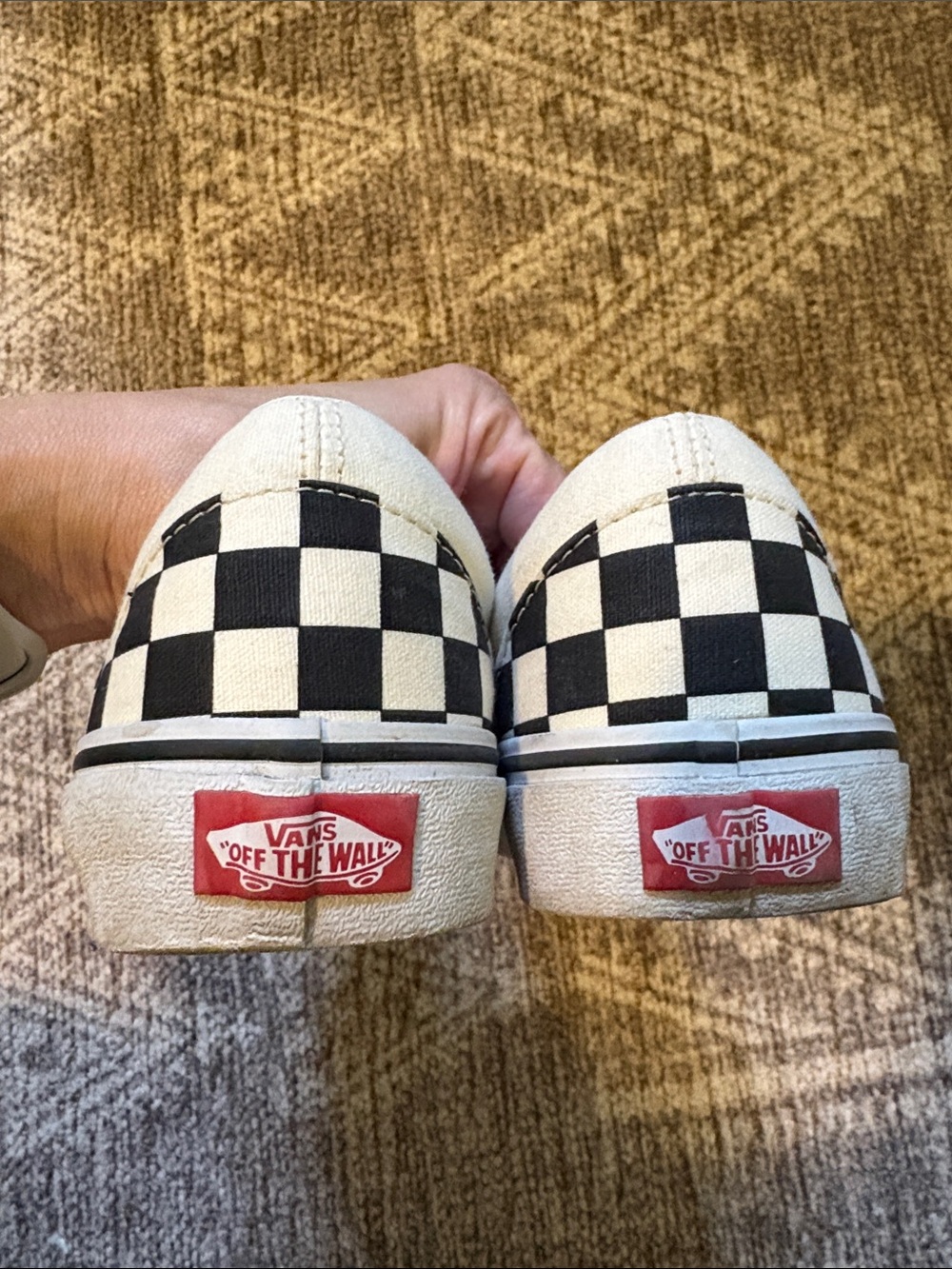 Vans Checkerboard Slip-On Sneakers - Black & White - Picture 3 of 5